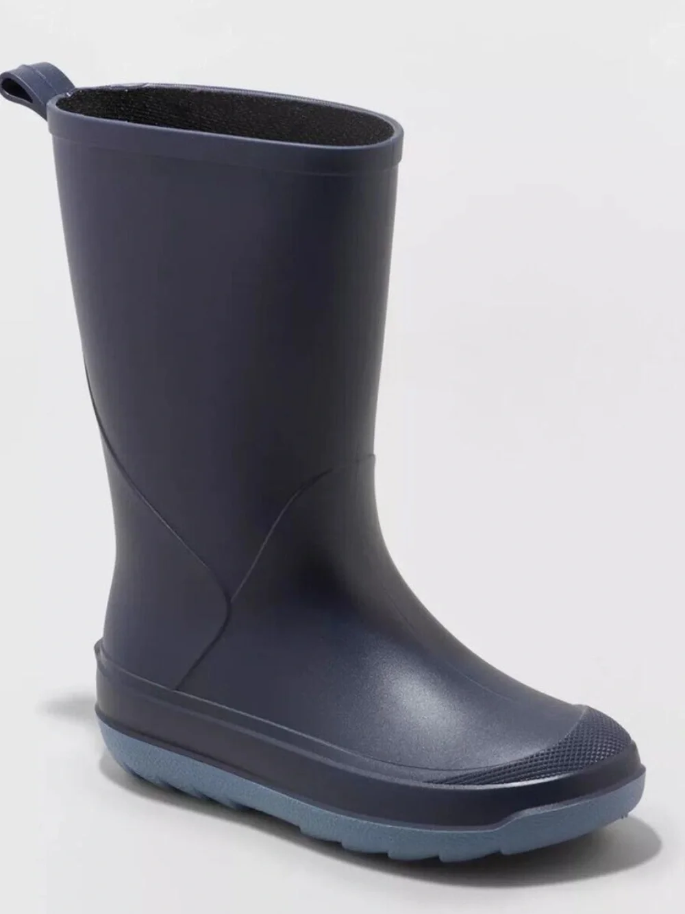 Kids' Andy Slip-On Rain Boots Navy - Cat & Jack Size 13